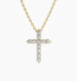 925 Silver Diamond Cross Necklace - Image 3