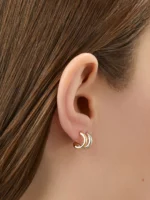 925 Silver Dice Huggies - Image 2