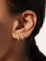 925 Silver Bar Stud Earrings - Image 3