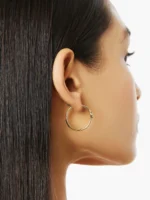 925 Silver Natasha Hoops - Image 3