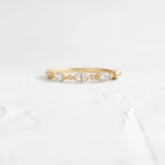 925 Sterling Silver Interwoven Band with Diamond