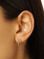 925 Silver Mini Hoops - Image 2