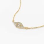 925 Silver Diamond Evil Eye Necklace - Image 2