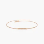 925 Silver Diamond Bar Bracelet - Image 5