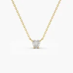 925 Silver Heart-Shape Diamond Necklace