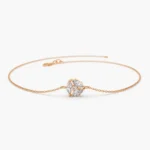 925 Silver Diamond Cluster Bracelet - Image 3