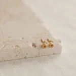 925 Silver Pave Letter Earrings - Image 5