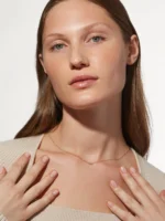 925 Silver Diamond Trio Necklace - Image 4