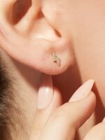 925 Silver Lightning Stud Earring