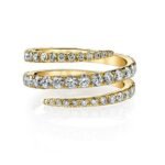 925 Silver Diamond Pinky Coil Ring - Image 3