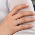 925 Silver Half Eternity Diamond Ring - Image 5