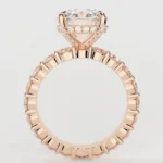 925 Silver 1.00Ct Round Cut Diamond Engagement Ring - Image 3