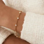 925 Silver Simple Diamond Infinity Bracelet - Image 7