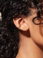 925 Silver 2 Row Cuff Earrings