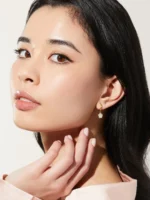 925 Silver Blesse Mother Of Pearl Hoops - Image 6