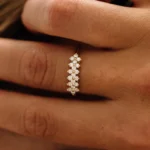 925 Silver Diamond Cluster Anniversary Ring - Image 2