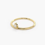 925 Silver Single Floating Diamond Ring - Image 3