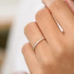 925 Silver Minimalist Diamond Eternity Ring - Image 4