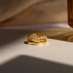 925 Silver Noemi Diamond Wave Duo Ring - Image 8