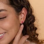 925 Silver Ruby Heart Earrings - Image 6