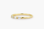 925 Silver Baguette Diamond Wedding Ring - Image 8