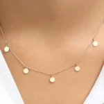 925 Silver Coin Disc Choker Necklace - Image 9