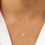 925 Silver Diamond Evil Eye Necklace - Image 7