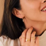 925 Silver Striker Hoops - Image 6