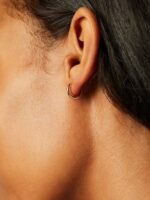 925 Silver Tiny Hoop Earrings - Image 2