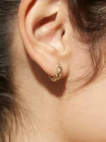 925 Silver Alessa Small Hoops - Image 2
