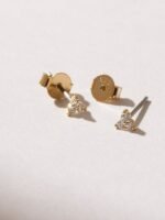 925 Silver Trio Diamond Stud Earrings - Image 5