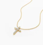 925 Silver Diamond Cross Necklace - Image 5