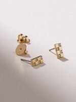 925 Silver Bar Stud Earrings - Image 5