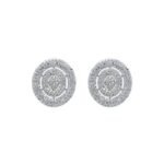 925 Silver Diamond Stud Earrings