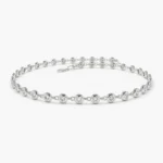 925 Silver Diamond Tennis Bracelet - Image 4