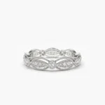 925 Silver Vintage Art Deco Diamond Eternity Ring - Image 4