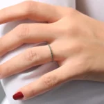 925 Silver  Emerald Eternity Band - Image 2