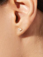 925 Silver Amore Marquise Diamond Studs - Image 4