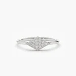 925 Silver Simple Diamond Ring - Image 3