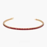 925 Silver Ruby Tennis Bracelet - Image 5
