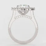 925 Silver 3.00Ct Radiant Cut Diamond Engagement Ring - Image 9