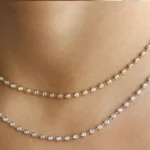 925 Silver Diamond Tennis Necklace - Image 5