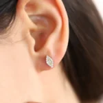 925 Silver Evil Eye Diamond Studs - Image 3