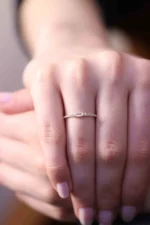 925 Silver Half Eternity Diamond Ring