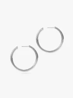 925 Silver Tia Medium Hoops - Image 2