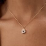 925 Silver Diamond Disc Cluster Necklace - Image 2
