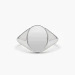 925 Silver Oval Signet Ring - Image 4