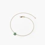 925 Silver Diamond Flower Charm Bracelet - Image 2