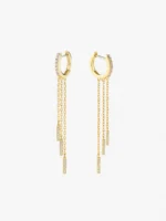 925 Silver Chiara Hoop Earrings - Image 3