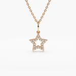 925 Silver Star Diamond Layering Necklace - Image 5